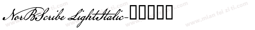 NorBScribe LightItalic字体转换